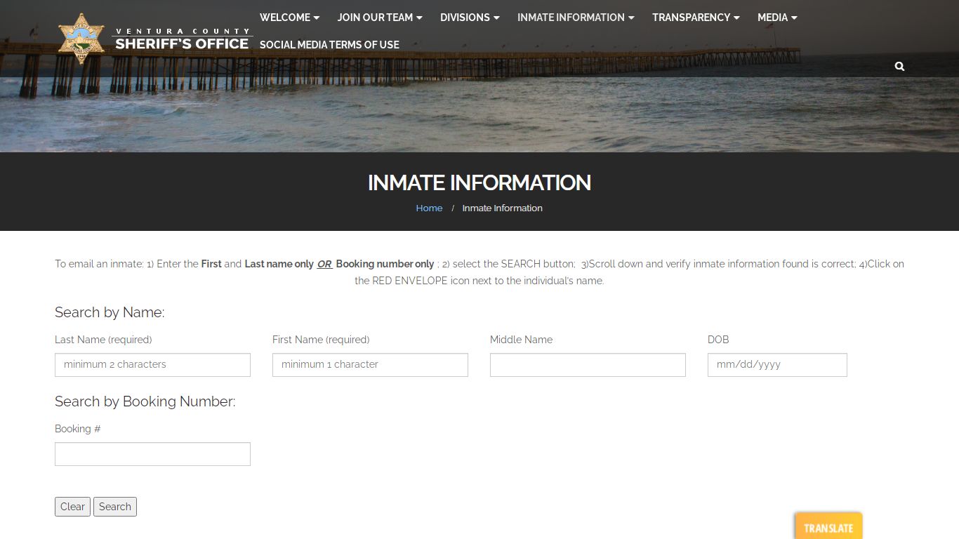 Inmate Information - Ventura County Sheriff's Office